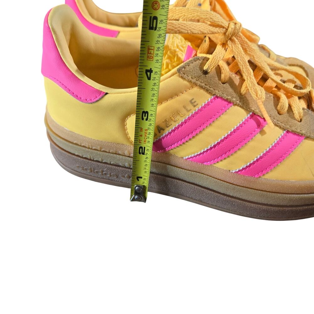 Adidas Gazelle Bold sneakers in the "Spark Yellow/Lucid Pink" size 6.5 - Picture 11 of 11